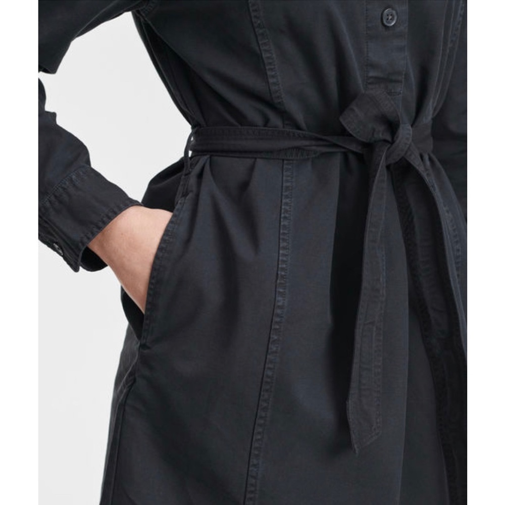 Gap Cotton Mini Dress Charcoal Gray - M - Picture 4 of 8